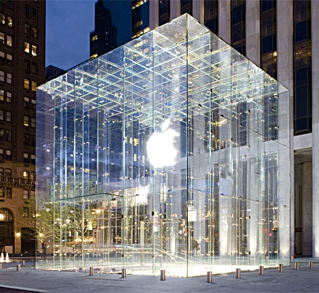 Il CUBO di vetro della Apple sulla V strada a New York