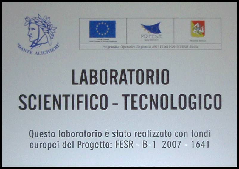Il Laboratorio è stato realizzato con i fondi di un progetto europeo